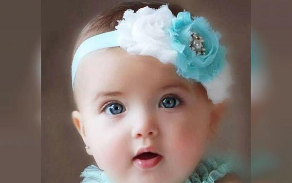 عکس بچه کوچولو چشم آبی