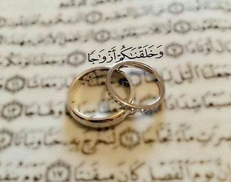 عکس حلقه ازدواج و قرآن