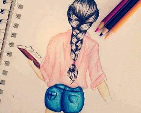 عکس دخترونه طراحی