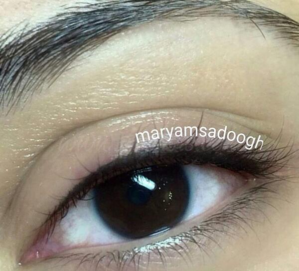 عکس تاتو بن مژه