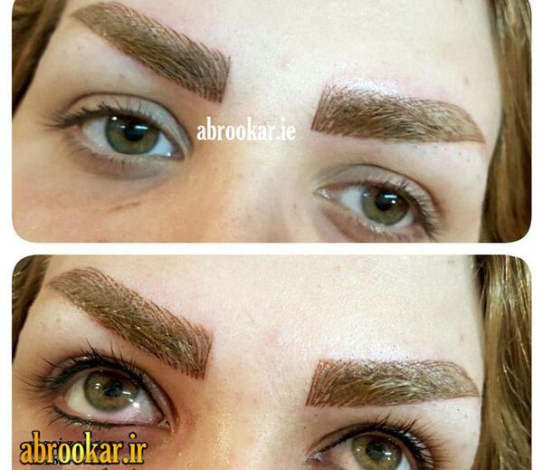 عکس تاتو بن مژه
