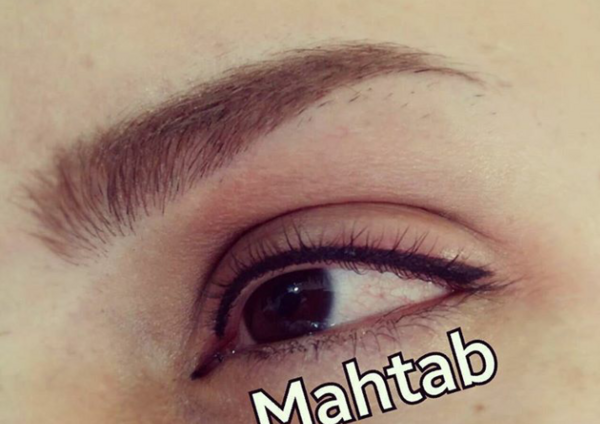 عکس تاتو بن مژه