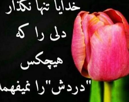 عکس نوشته خدایا تنها نگذار دلی را که