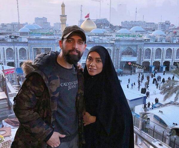 عکس دونفره عاشقانه در کربلا