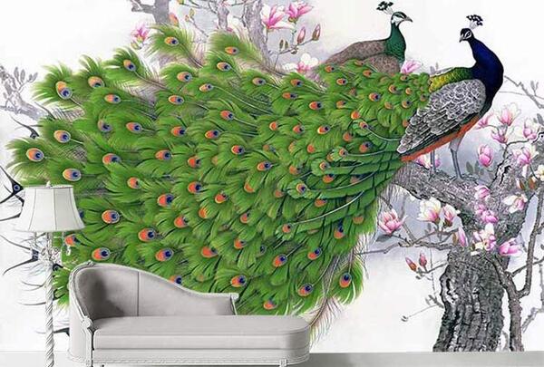عکس طاووس سه بعدی