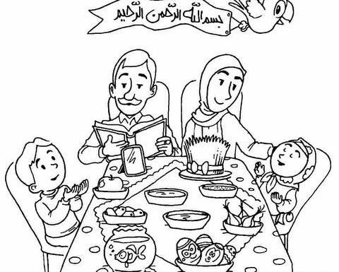 عکس سفره هفت سین برای رنگ آمیزی