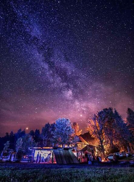 عکس تصویر زمینه آسمان شب