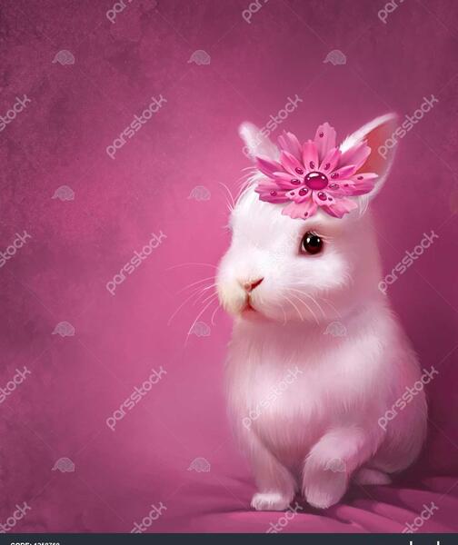 عکس خرگوش صورتی