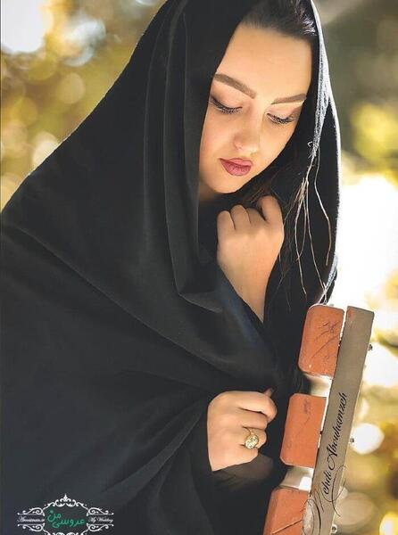 ژست عکس دخترانه با چادر