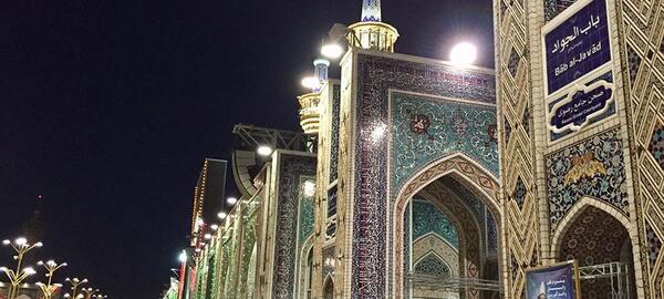 عکس حرم امام رضا از خیابان