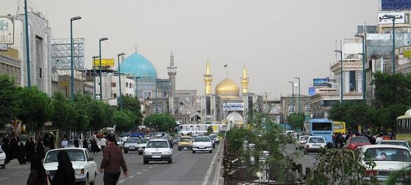 عکس حرم امام رضا از خیابان