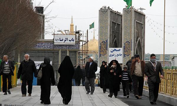 عکس حرم امام رضا از خیابان