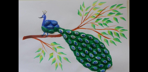 عکس طاووس کاردستی