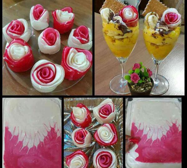 عکس تزیین ژله بستنی