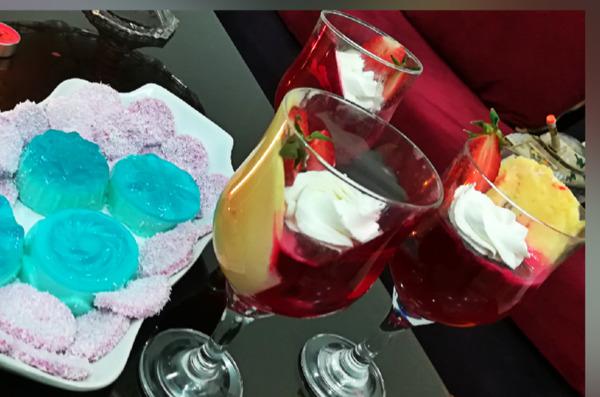 عکس تزیین ژله بستنی