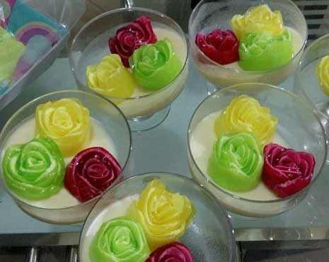 عکس تزیین ژله بستنی