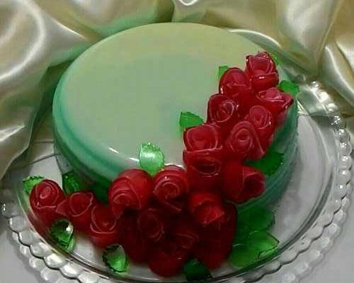 عکس تزیین ژله بستنی