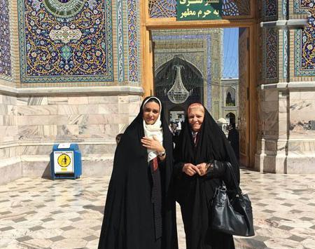 دانلود عکس لیندا کیانی در حرم امام رضا