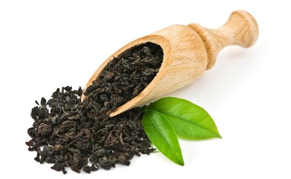 عکس چای سبز خشک شده