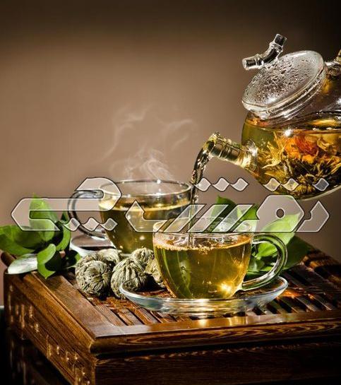 عکس چای و قوری در طبیعت