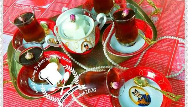 عکس چای تو سینی