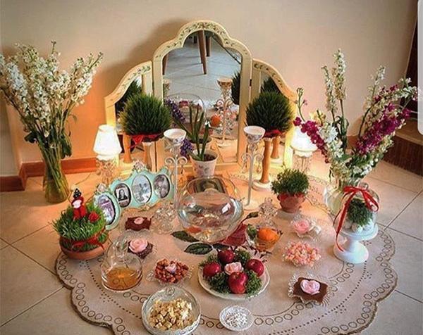 عکس سفره هفت سین پله پله