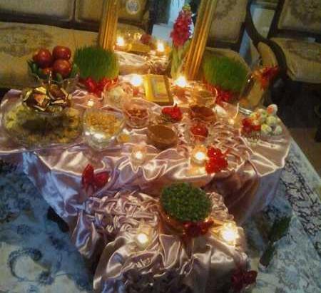عکس سفره هفت سین لری