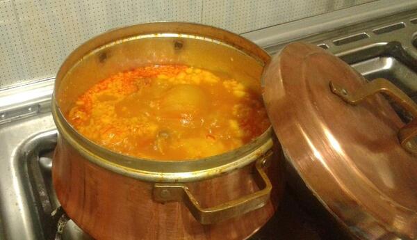 عکس ابگوشت تو قابلمه