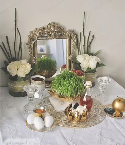 عکس سفره هفت سین مدرن