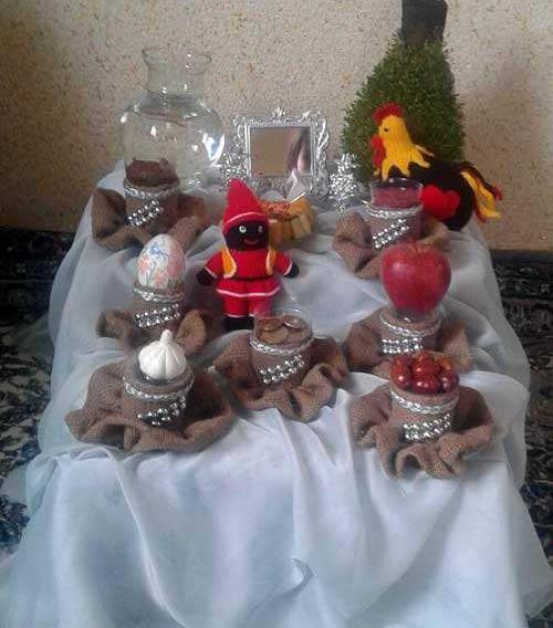 عکس سفره هفت سین با گونی
