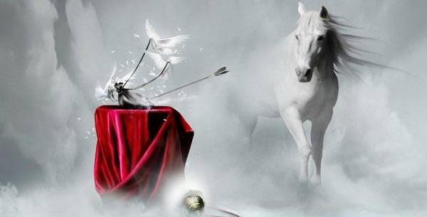 عکس حضرت علی سوار بر اسب
