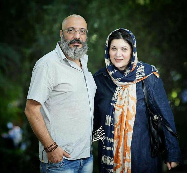 عکس امیر جعفری با همسرش