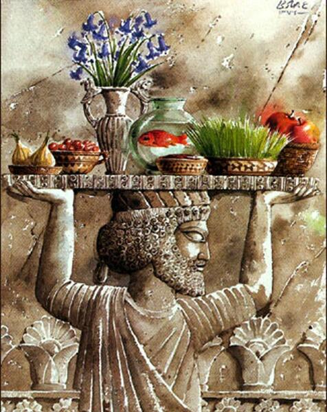 عکس سفره هفت سین شاهنشاهی