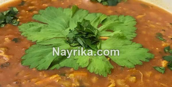 عکس طرز تهیه سوپ جو پرک
