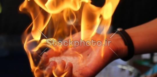عکس آتش زیبا