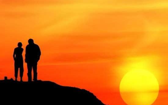 عکس عاشقانه طلوع خورشید