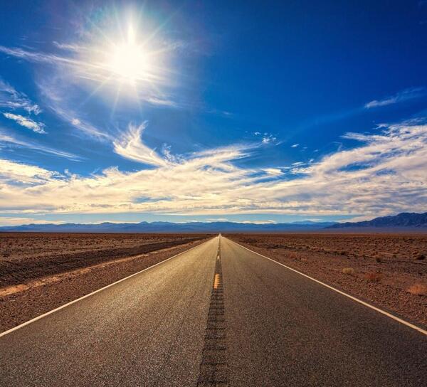 عکس تنهایی جاده