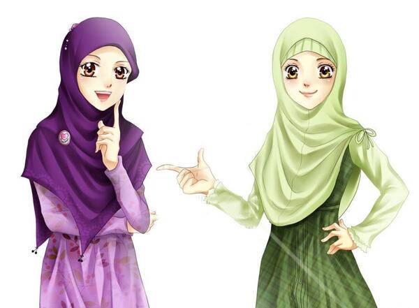 عکس با حجاب دوستانه