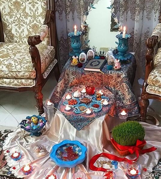 عکس از سفره هفت سین ۹۹