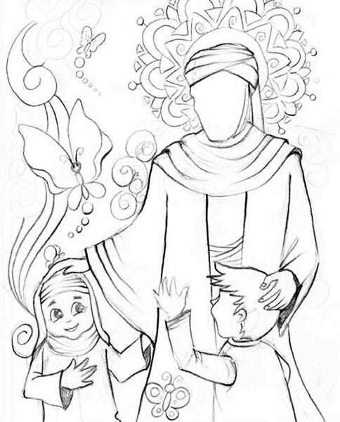 عکس طراحی شده امام زمان