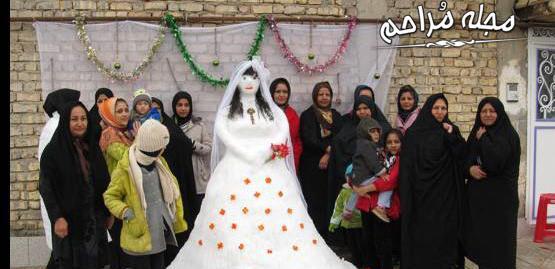 عکس ادم برفی عروس