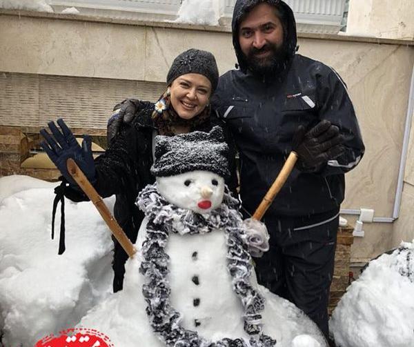 عکس ادم برفی عروس