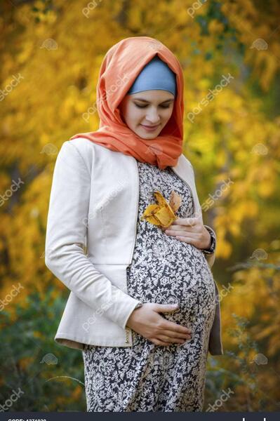 عکس با حجاب بارداری