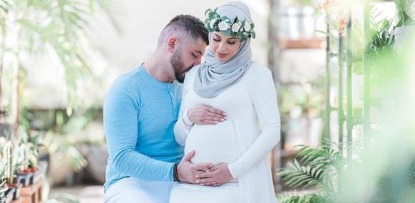 عکس با حجاب بارداری