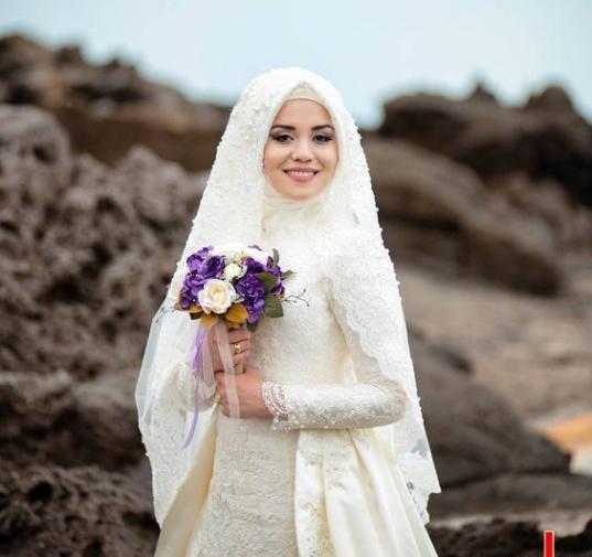 عکس لباس عروس با حجاب و زیبا